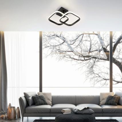 LED таванно осветително тяло ROBERT LED/25W/230V 25x38 cm черно