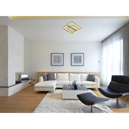 LED таванно осветително тяло с димер LED/95W/230V 3000-6500K + дистанционно управление