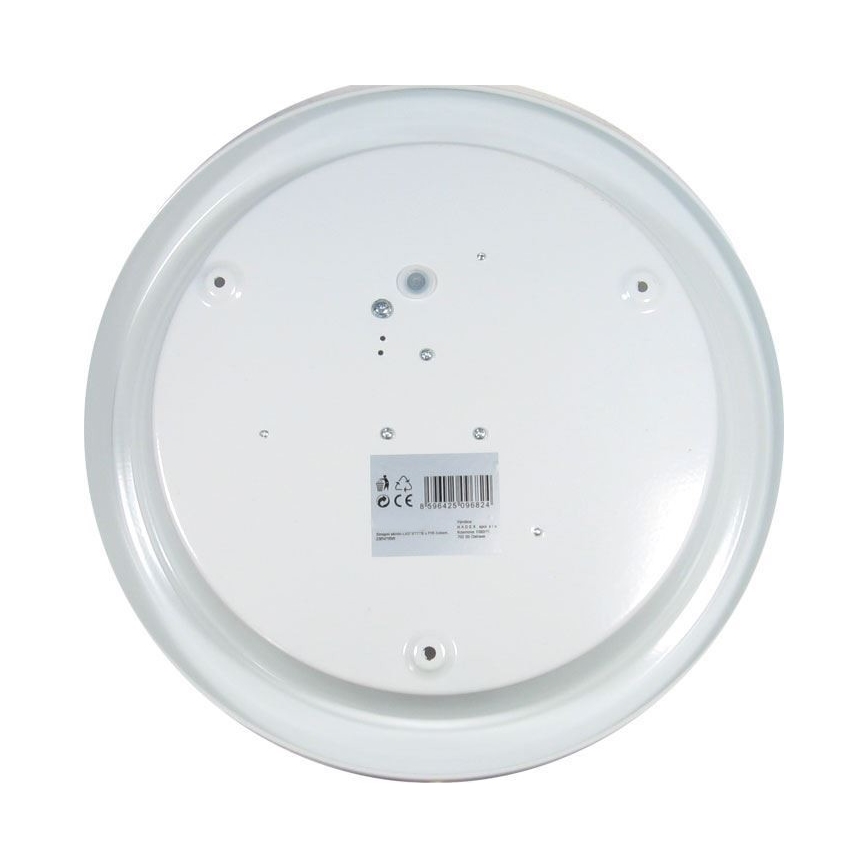 LED таванно осветително тяло с PIR сензор за движение и сензор за сумрак LED/16W/230V 4000K