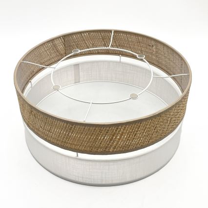 LED таванно осветително тяло SIRJA BOHO LED/20W/230V 4000K Ø 35 cm бежово/бяло