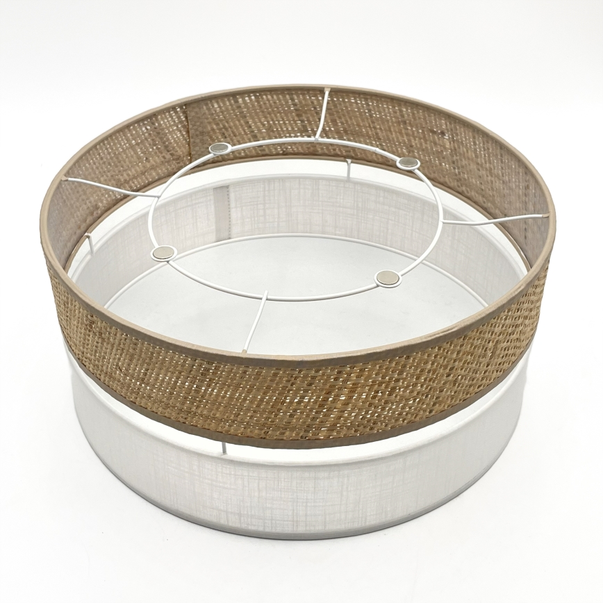 LED таванно осветително тяло SIRJA BOHO LED/20W/230V 4000K Ø 35 cm бежово/бяло