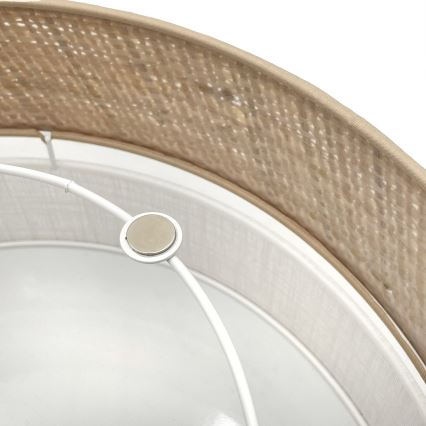 LED таванно осветително тяло SIRJA BOHO LED/20W/230V 4000K Ø 35 cm бежово/бяло