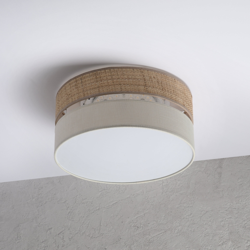 LED таванно осветително тяло SIRJA BOHO LED/20W/230V 4000K диаметър 35 см бежово/кремаво