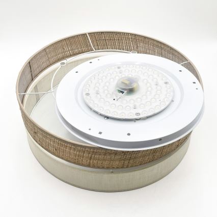 LED таванно осветително тяло SIRJA BOHO LED/36W/230V 4000K Ø 45 cm бежово/кремаво