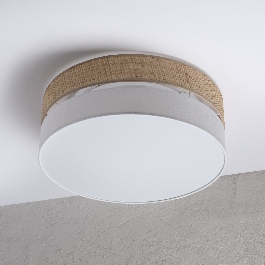 LED таванно осветително тяло SIRJA BOHO LED/36W/230V 4000K Ø 45 см бежово/бяло