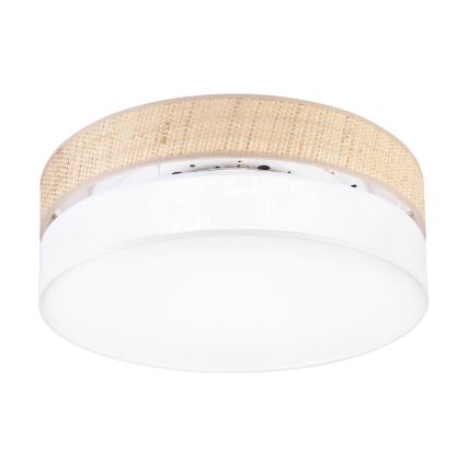 LED таванно осветително тяло SIRJA BOHO LED/36W/230V 4000K Ø 45 см бежово/бяло