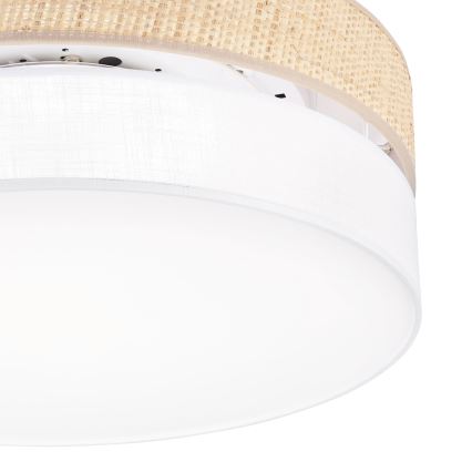 LED таванно осветително тяло SIRJA BOHO LED/36W/230V 4000K Ø 45 см бежово/бяло