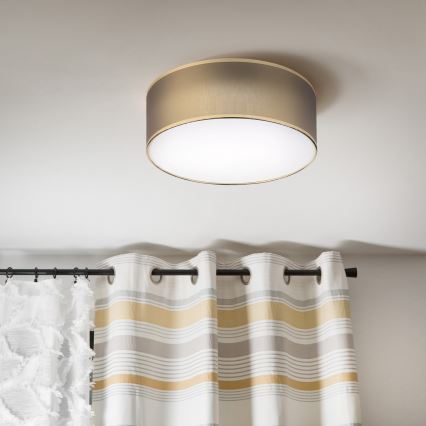 LED таванно осветително тяло SIRJA LED/20W/230V 4000K диам. 35 см кафяво/златисто