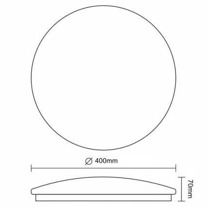 Димируемо LED таванно осветително тяло STAR LED/36W/230V 3000-6500K + дистанционно управление