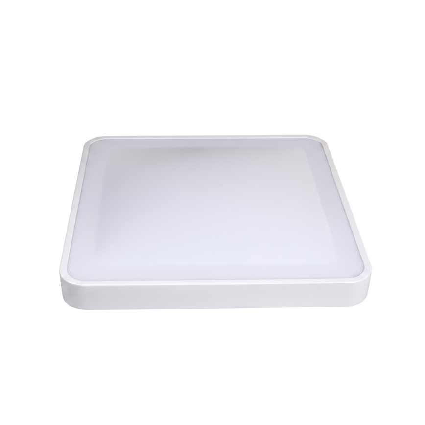 LED таванно осветително тяло със сензор за движение и здрач WILTON LED/24W/230V 4000K 33x33 cm бяло
