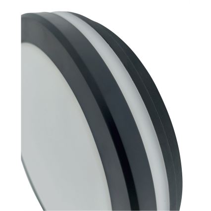 LED таванно осветително тяло със сензор за движение LED/20W/230V 3000/4000/6500K диаметър 230 cm IP54 антрацит