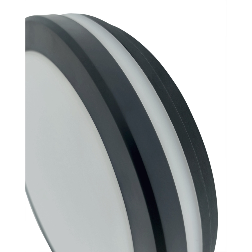 LED таванно осветително тяло със сензор за движение LED/20W/230V 3000/4000/6500K диаметър 230 cm IP54 антрацит