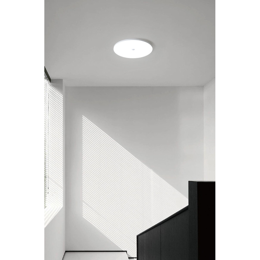 LED таванно осветително тяло с датчик за здрач и движение MORETTI LED/24W/230V Ø 30 cm IP40 6500K
