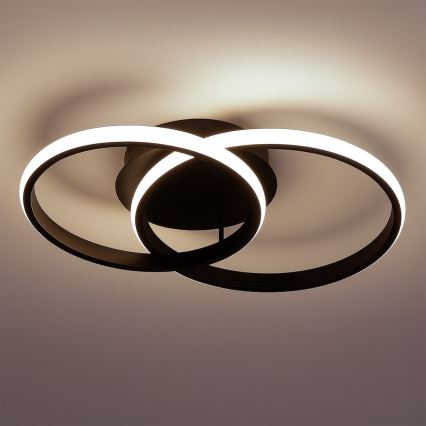 LED таванно осветително тяло TITANO LED/12W/230V черно