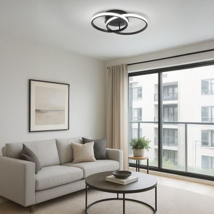 LED таванно осветително тяло TITANO LED/12W/230V черно