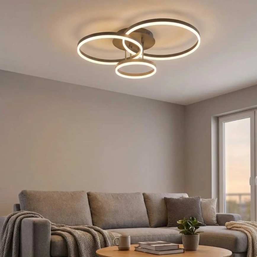 LED таванно осветително тяло VAASA LED/58W/230V 3000K черно