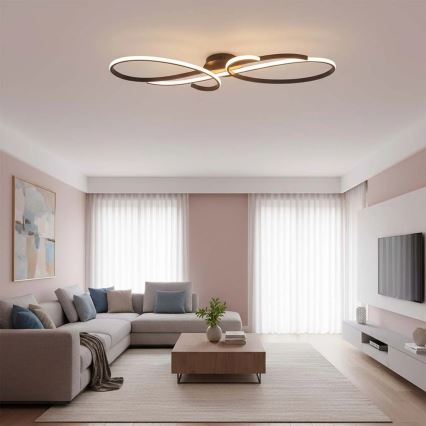 LED таванно осветително тяло VIOLIN LED/40W/230V, черно