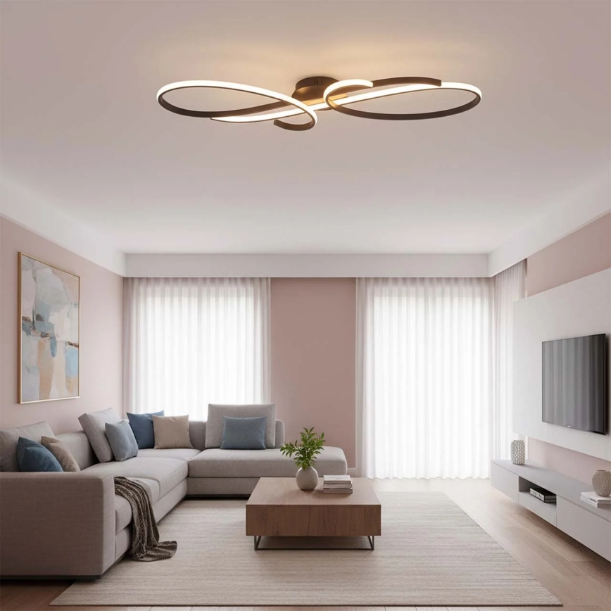 LED таванно осветително тяло VIOLIN LED/40W/230V, черно
