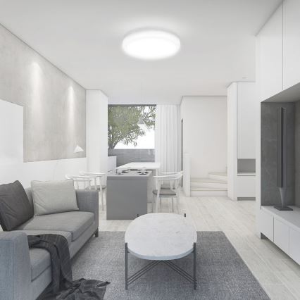 LED таванно осветително тяло за баня LED/18W/230V 4000K IP44 диаметър 25 см бяло