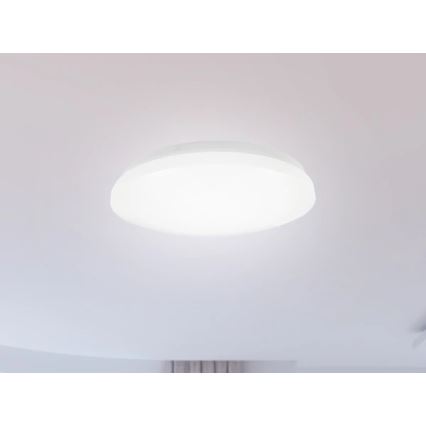 LED таванно осветително тяло за баня OPAL, LED/12W/230V, Ø 24,5 cm, IP44, бяло