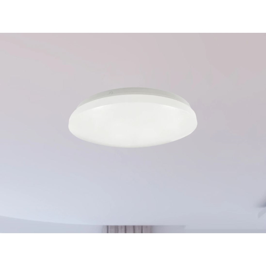 LED таванно осветително тяло за баня OPAL, LED/12W/230V, Ø 24,5 cm, IP44, бяло