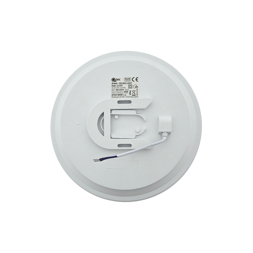 LED таванно осветително тяло за баня RIMA LED/10W/230V pr. 22,5 cm IP44 бяло