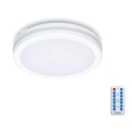 LED таванно осветително тяло за баня със сензор LED/12W/230V 3000/4000/6500K IP65 Ø 20 см бяло + дистанционно управление