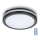 LED таванно осветително тяло за баня със сензор LED/24W/230V 3000/4000/6500K IP65 Ø 30 см черно + дистанционно управление