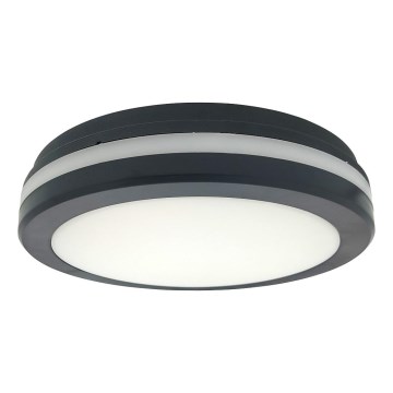LED таванно осветително тяло за баня със сензор за движение LED/20W/230V 3000/4000/6500K Ø 23 cm IP54 антрацит
