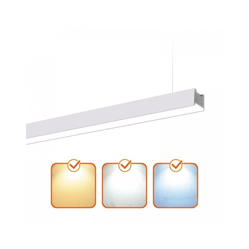 LED таванно/висящо осветително тяло KOLINE LED/40W/230V 3000/4000/6500K 120 см бяло
