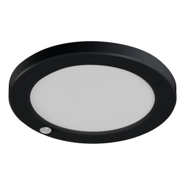 LED таванно/вградено осветително тяло с датчик за движение 2в1 ERGA LED/17W/230V 3000/4000/6500K черно