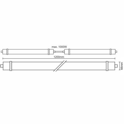LED Технически осветителни тела LED / 40W / 180-265V IP65