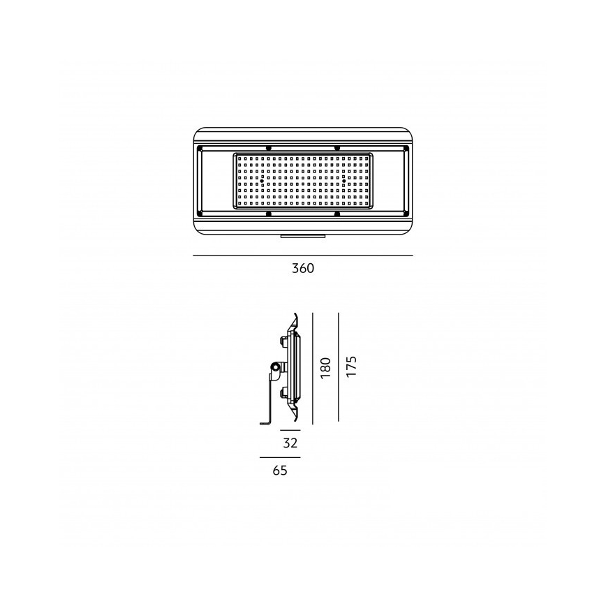 LED техническо осветително тяло 4 в 1 MULTILUXO LED/150W/230V 4000K IP65 36 см