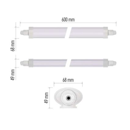 LED Техническо осветително тяло DUSTY LED/18W/230V IP65 4000K 60 см