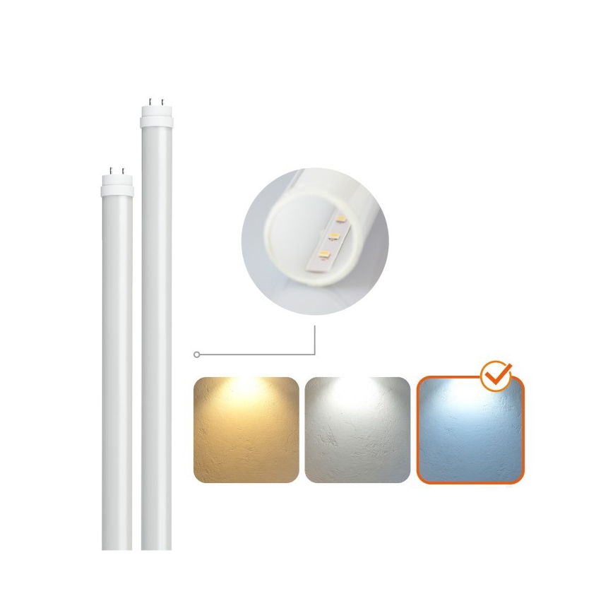 LED техническо осветително тяло T8 за тръбни лампи, 2xG13/18W/230V, 6500K, IP65, 127 cm