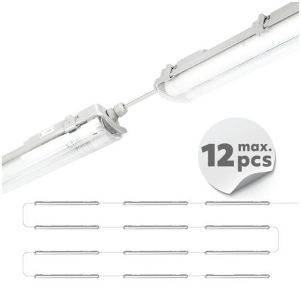 LED техническо осветително тяло за тръбни лампи T8 2xG13/18W/230V 5000K IP65 127 cm