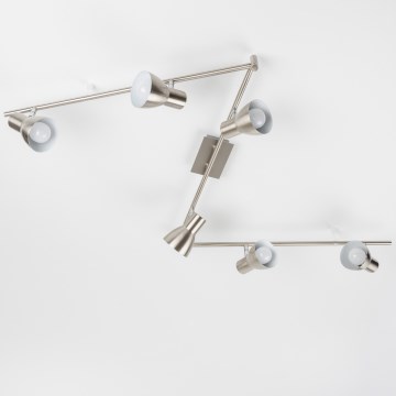 LED точково осветително тяло 6xE14/5W/230V матов хром