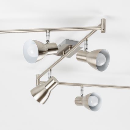 LED точково осветително тяло 6xE14/5W/230V матов хром