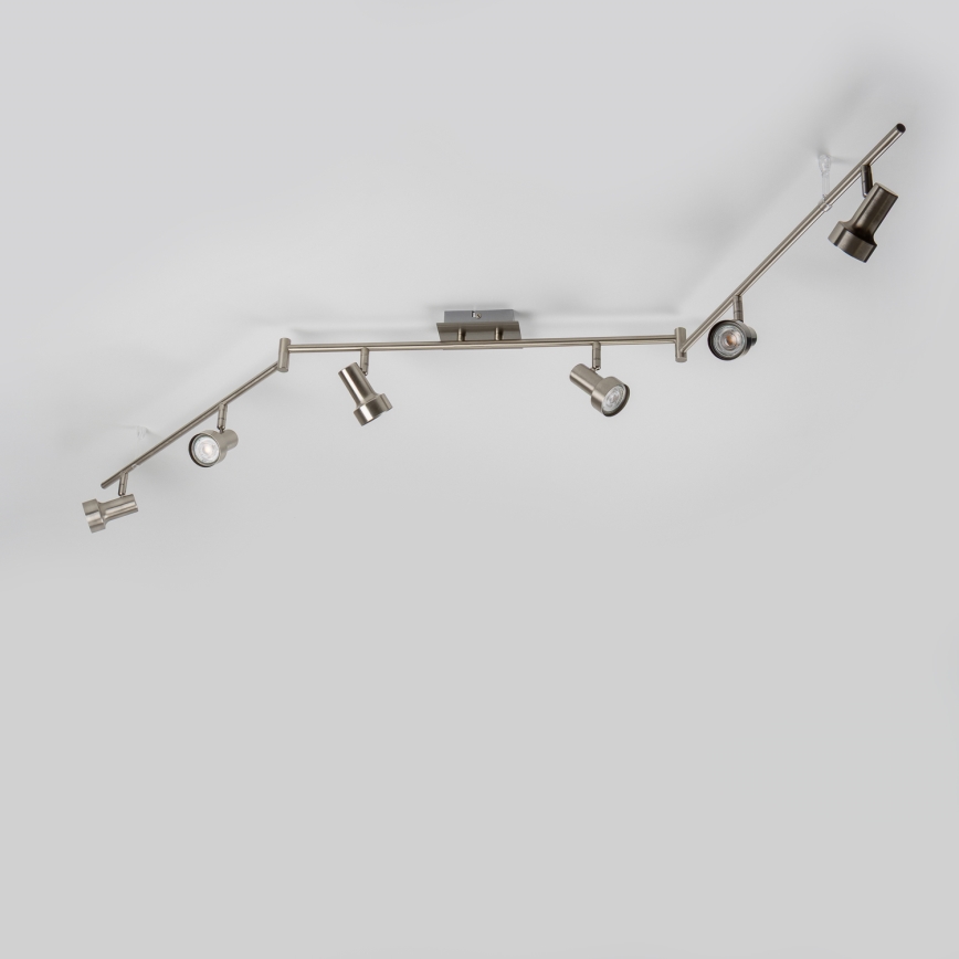 LED точково осветително тяло 6xGU10/4,7W/230V матов хром