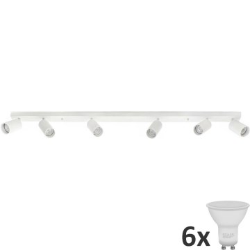 LED точково осветително тяло ANGIE 6xGU10/6W/230V бяло