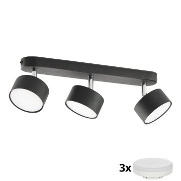 LED точково осветително тяло CLARK 3xGX53/10W/230V черно