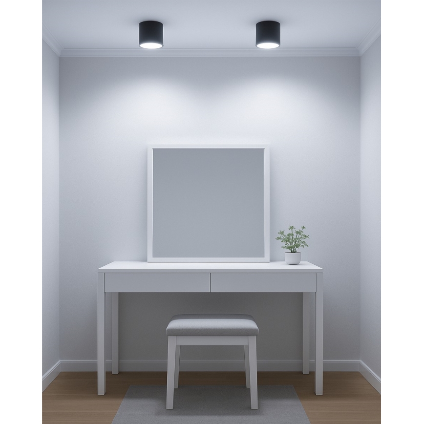 LED точково осветително тяло LED/10W/230V 3000/4000/6400K Ø 12 см черно