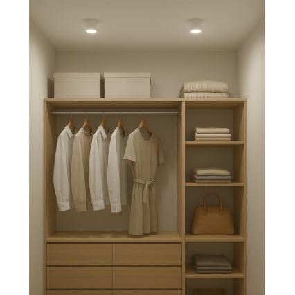 LED точково осветително тяло LED/5W/230V 3000/4000/6400K Ø 7,5 cm бяло