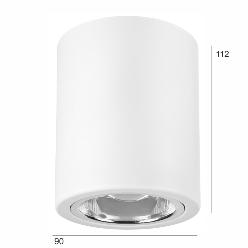 LED точково осветително тяло TACO 1xE27/15W/230V бяло