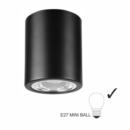 LED точково осветително тяло TACO 1xE27/15W/230V черно