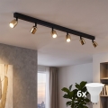 LED точково осветително тяло TOP 6xGU10/10W/230V черно/златно