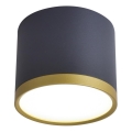 LED точково осветително тяло TUBA LED/9W/230V черно/златно