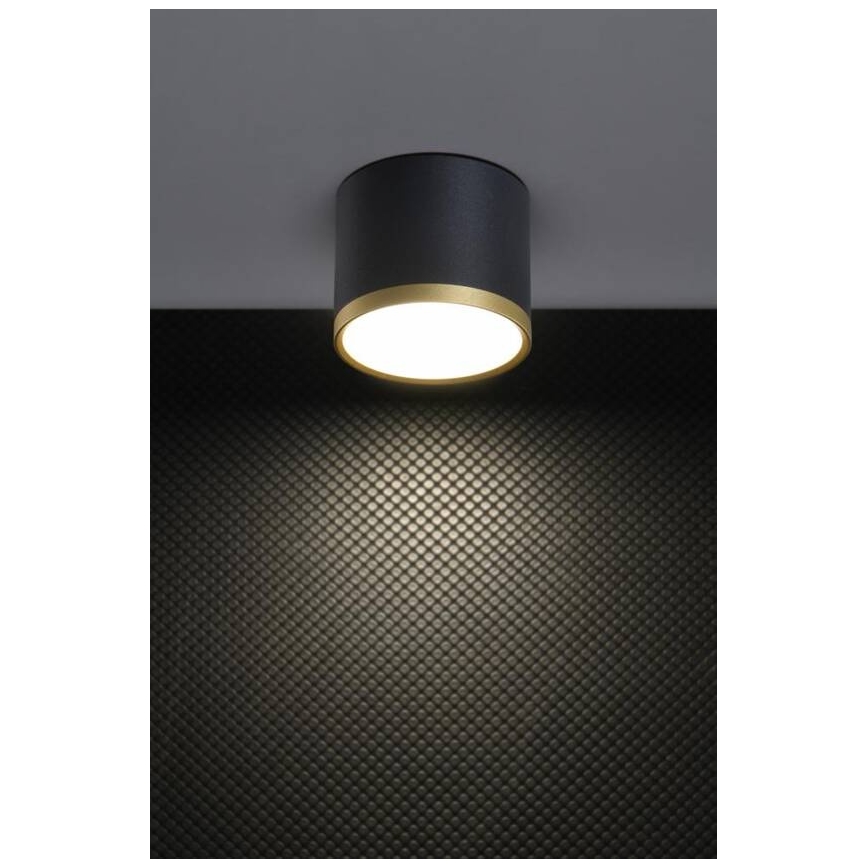 LED точково осветително тяло TUBA LED/9W/230V черно/златно