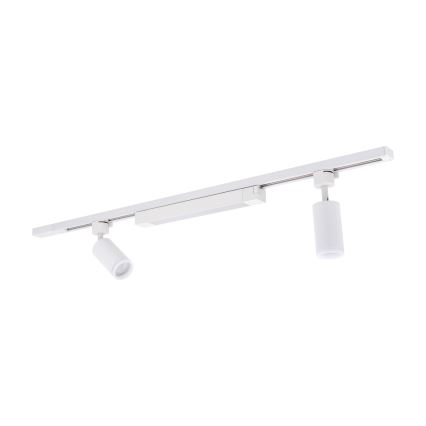 LED спот за релсова шина TRACER 2xGU10/10W/230V + LED/20W 1 m бял
