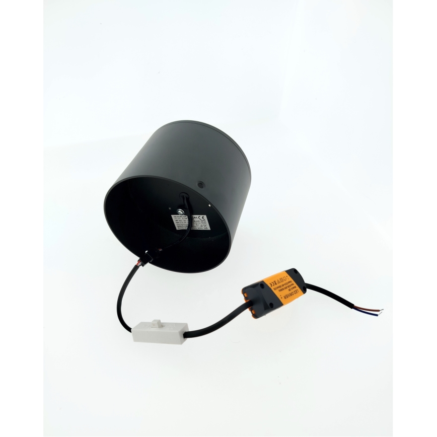 LED точково осветително тяло LED/10W/230V 3000/4000/6400K Ø 12 см черно